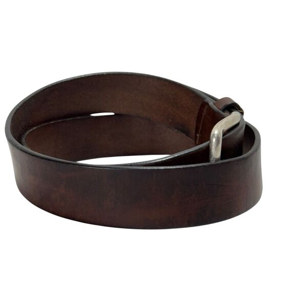 Vintage Tommy Hilfiger Men’s Leather Belt USA Made Sz 36 Walnut Brown - Picture 6 of 11